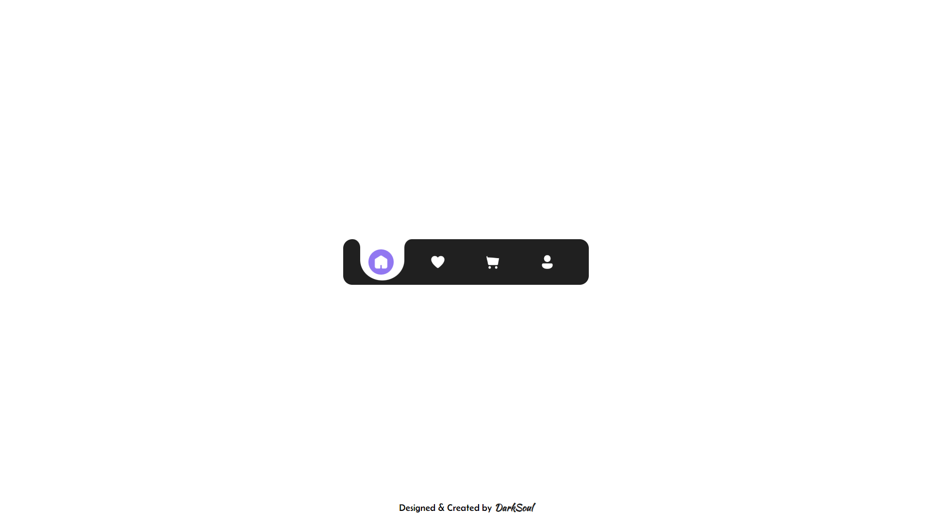 Output Screenshot - Fluid Tab Bar CodePen